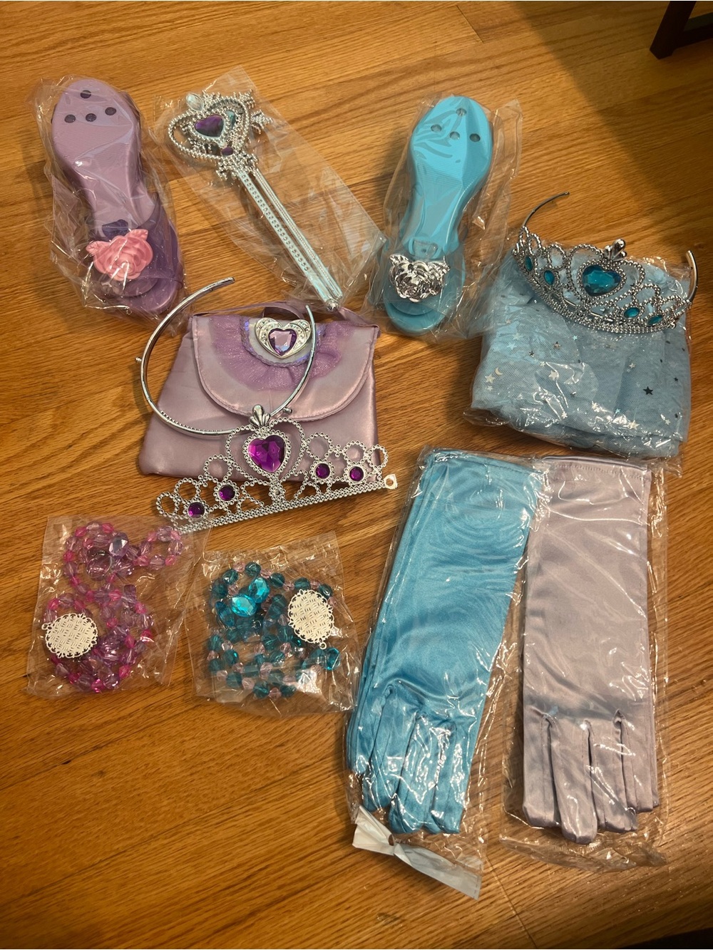 Kids Princess Dress-Up Accessory Set - Purple & Aqua